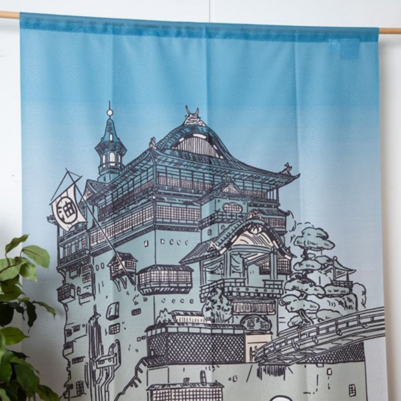 Spirited Away (Chihiro) - Rideau japonais Aburaya & Kaonashi 150 x 85 cm