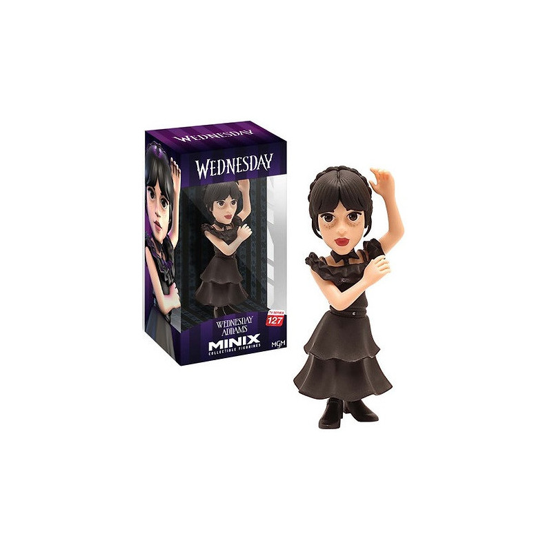 minix collectible figurines minix wednesday wednesday addams #113 collectable  figure 12 cm