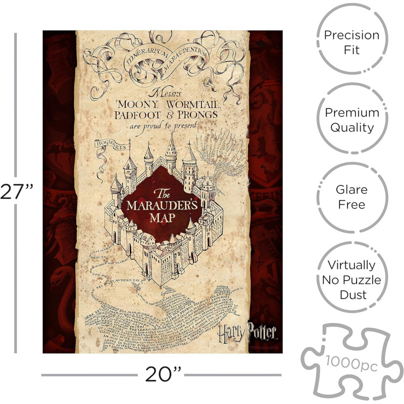 Harry Potter - Puzzle 1000 pièces Marauder's Map