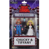 Child's Play - Toony Terrors - pack 2 figurines Chucky & Tiffany 12 cm