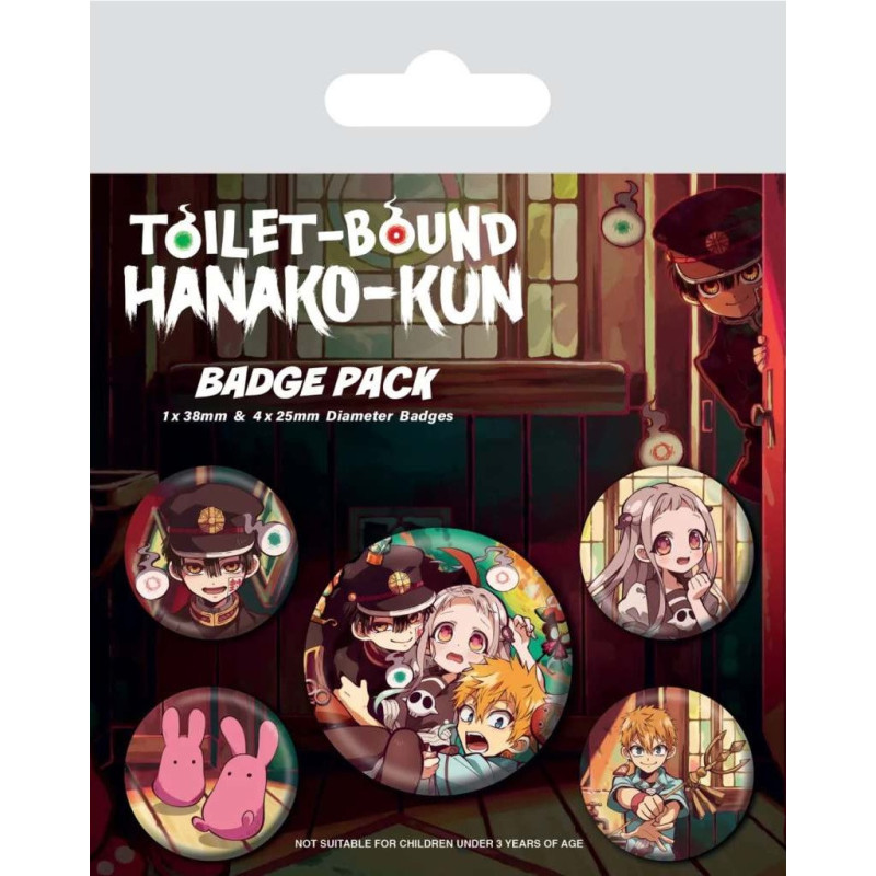 Toilet-Bound Hanako-kun - Set de 5 badges