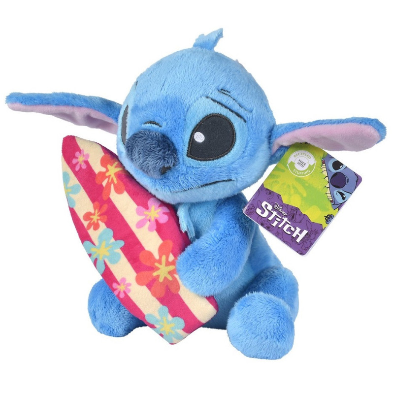 Disney - Peluche Stitch with Surfboard 25 cm