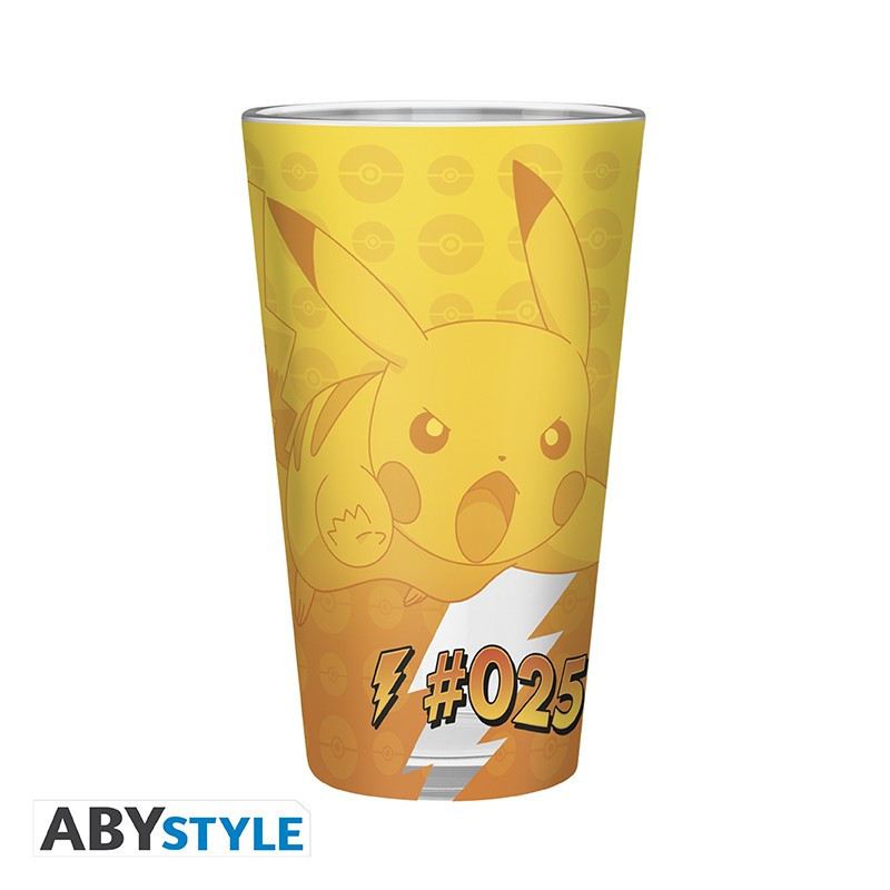 Pokemon - Verre XXL 400 ml Pikachu effet métal