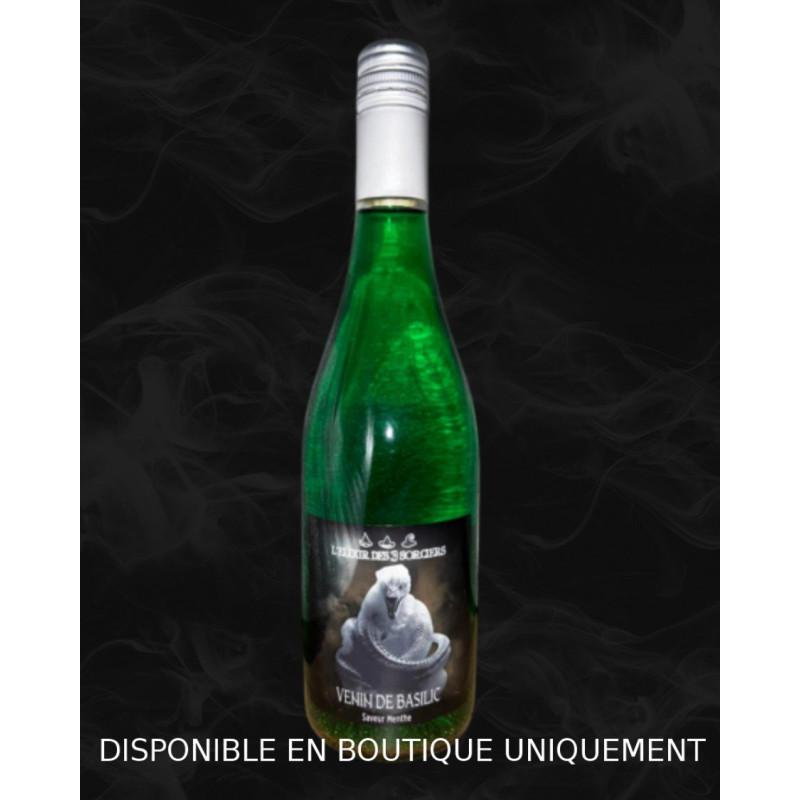 Boisson Potion Venin de Basilic (limonade goût menthe) 75 cl