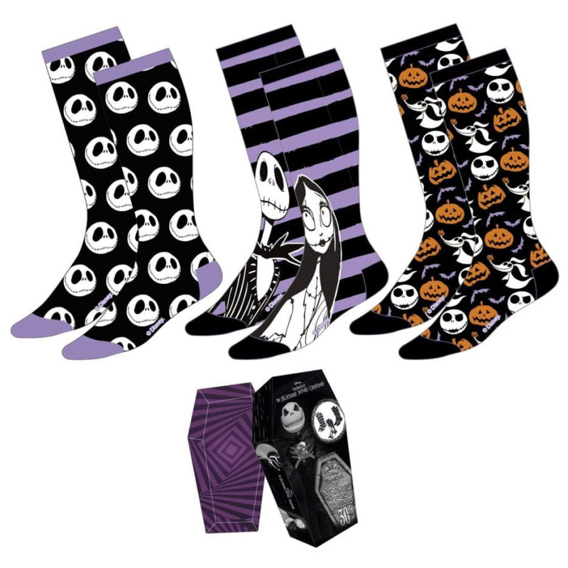 Nightmare Before Christmas - Set de 3 paires de chaussettes 35/41