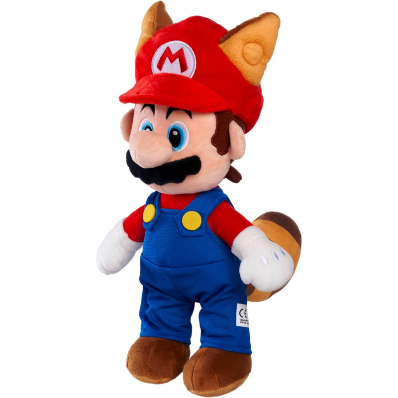 Super Mario - Peluche Mario Racoon 30 cm