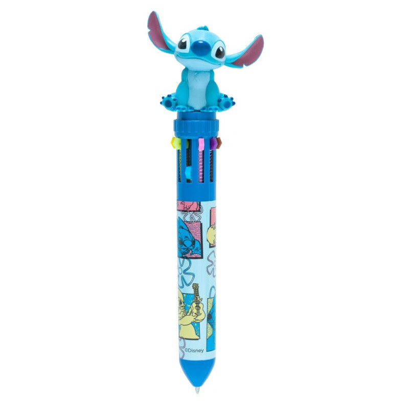 Disney - Stylo 10 couleurs Stitch