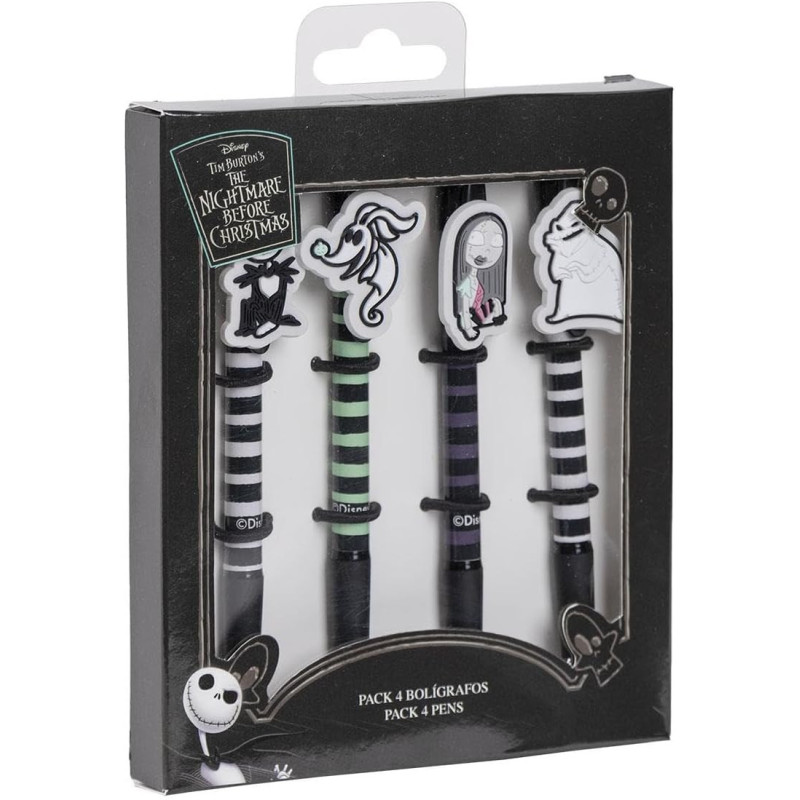 Nightmare Before Christmas - Set de 4 stylos bille