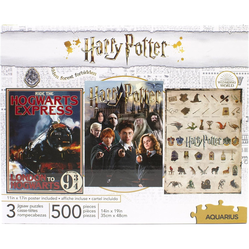 Harry Potter - 3 puzzles 500 pièces