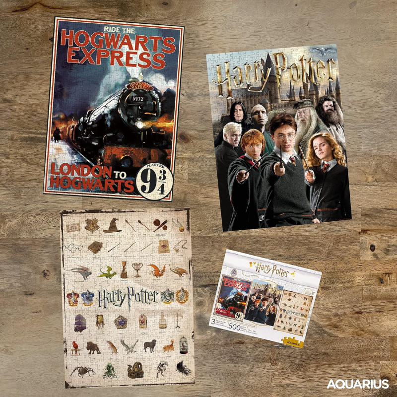 Harry Potter - 3 puzzles 500 pièces