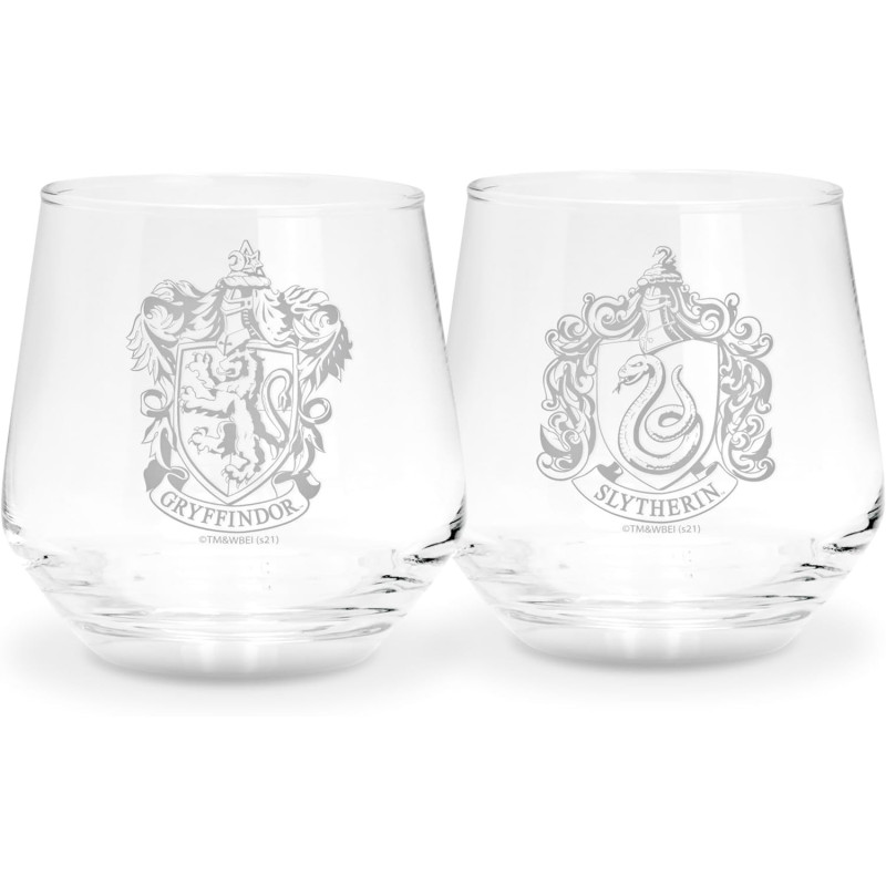 Harry Potter - Set de 2 verres Gryffindor & Slytherin