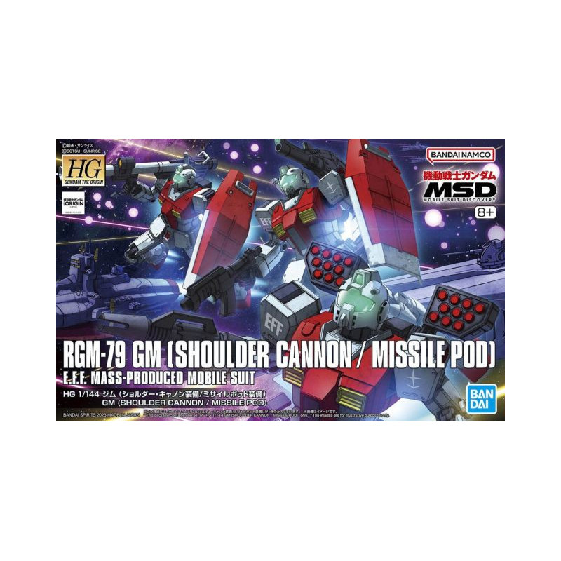 Gundam - HGTO 1/144 GM Shoulder Cannon-Missile Pod