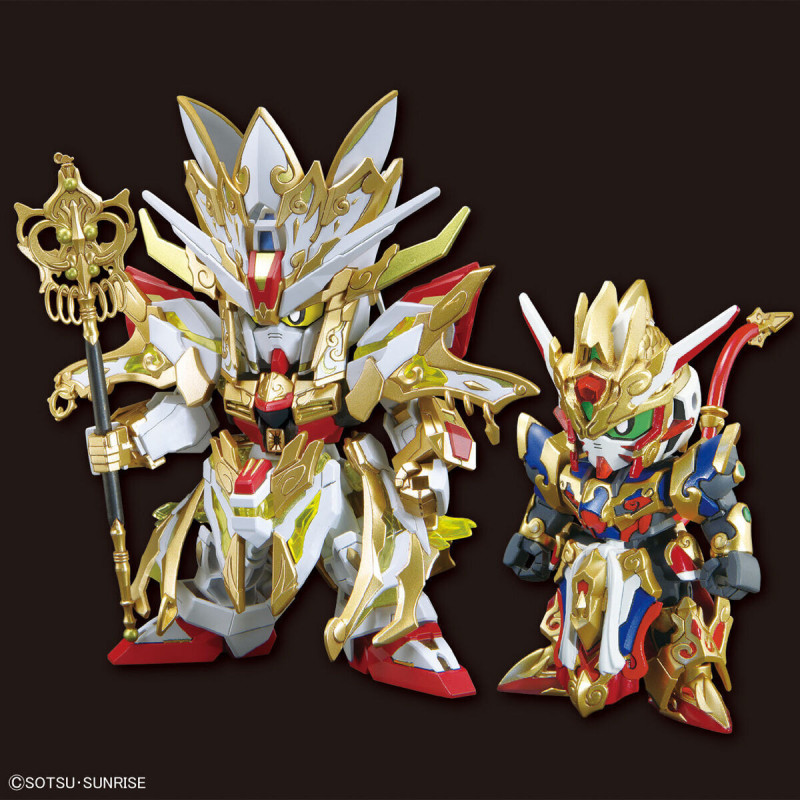 Gundam - SD SDW Heroes Wukong Impulse Gundam Childhood Version & Sanzang Strike Freedom Gundam