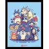 Ilustrata - Poster encadré Creatures Spirits And Friends (30 x 40 cm)