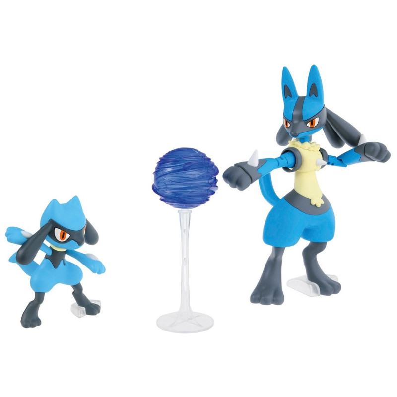 Pokemon - Model kit Collection Plamo : Riolu & Lucario