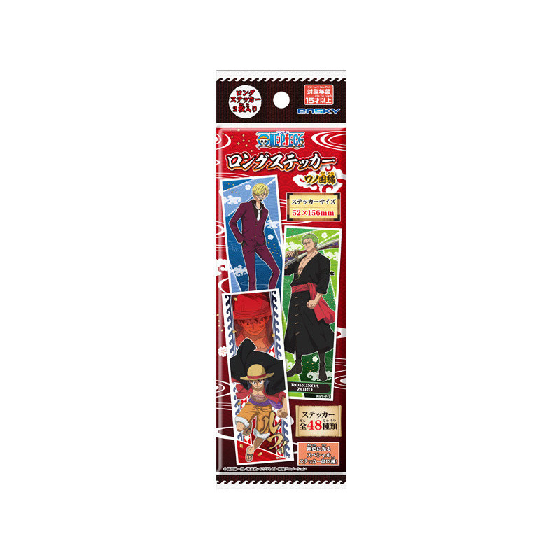 One Piece - Long Sticker Wano Country Arc  1 EXEMPLAIRE ALEATOIRE