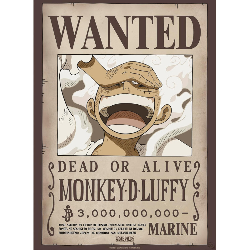 One Piece - poster Wanted Wano Luffy (52 x 38 cm)