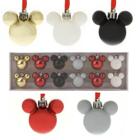 Disney - Set de 12 boules à sapin mini Mickey