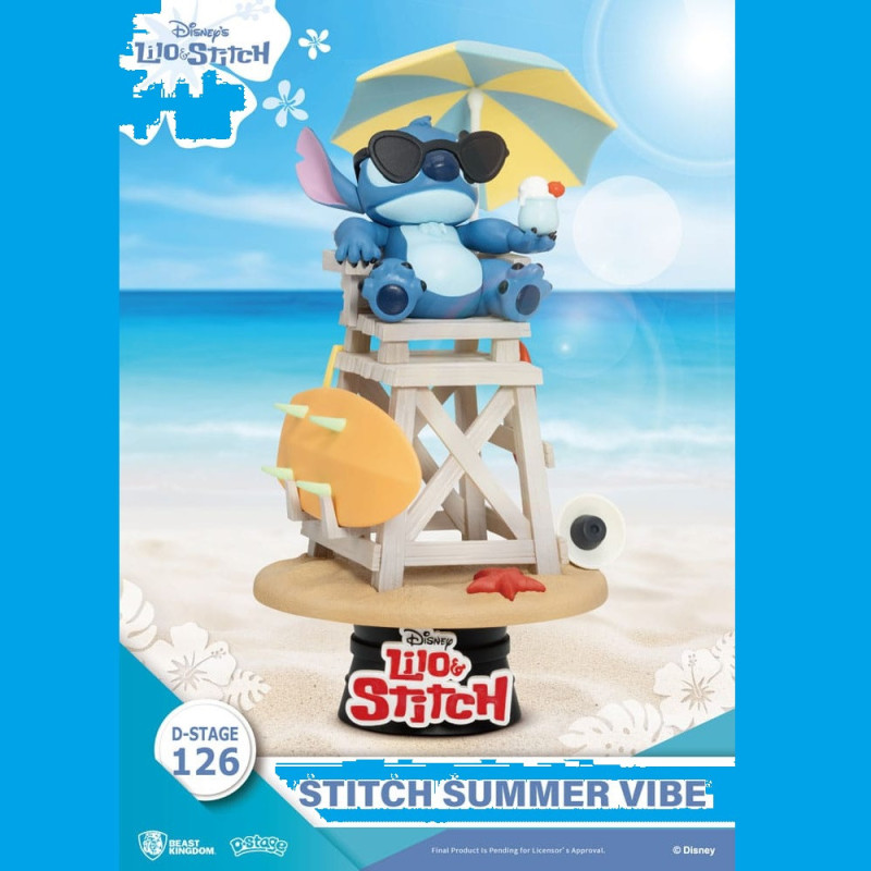 NOVEMBRE 2024 : Disney - Diorama PVC D-Stage Stitch Summer Vibe 16 cm