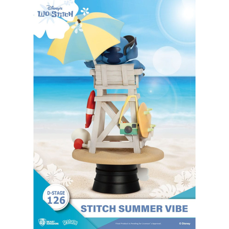 Disney - Diorama PVC D-Stage Stitch Summer Vibe 16 cm