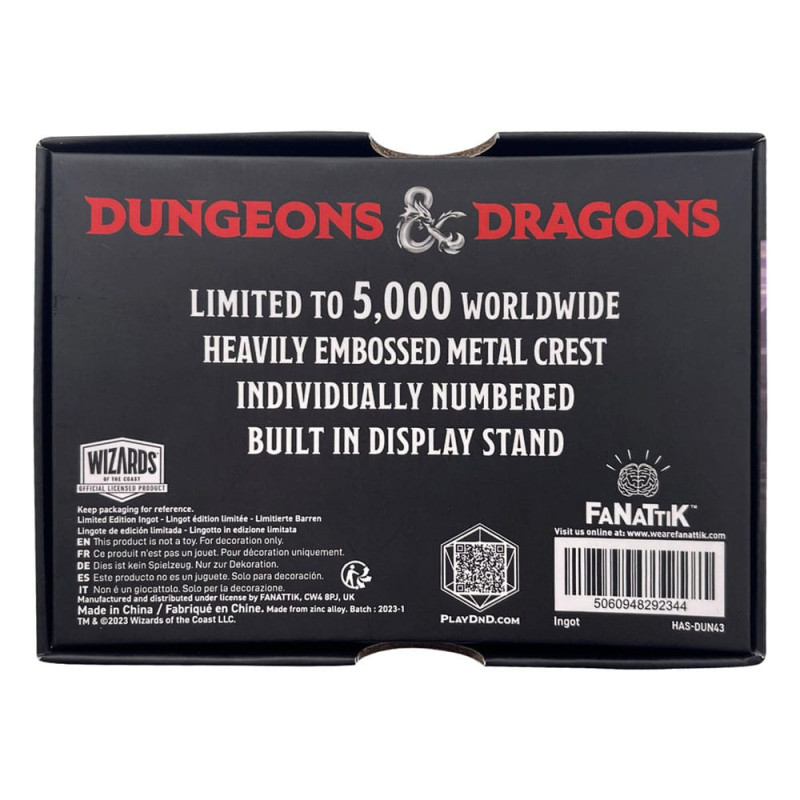 Dungeons & Dragons - Lingot Mithral Hall 5000 exemplaires