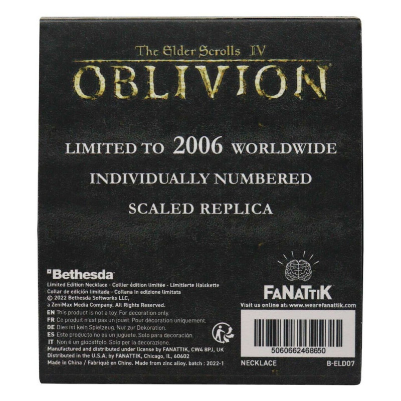 The Elder Scrolls IV Oblivion - Collier Amulet of Kings 2006 exemplaires