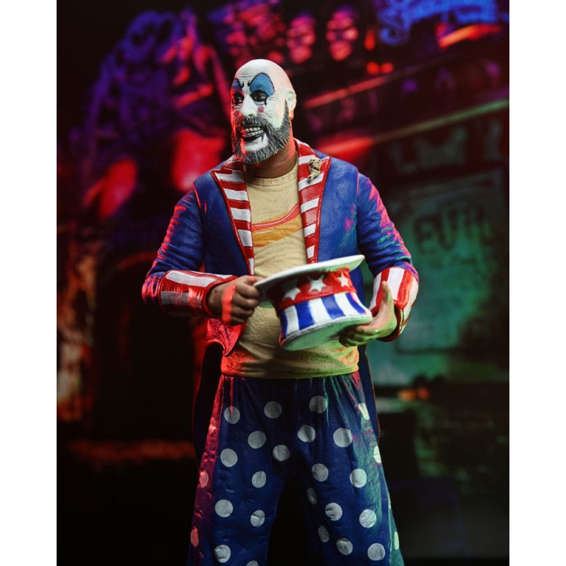 ÉTÉ 2024 : House of 1000 Corpses - Figurine Captain Spaulding (Tailcoat) 20th Anniversary 18 cm