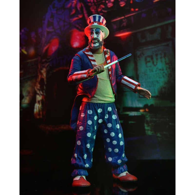 JANVIER 2025 : House of 1000 Corpses - Figurine Captain Spaulding (Tailcoat) 20th Anniversary 18 cm