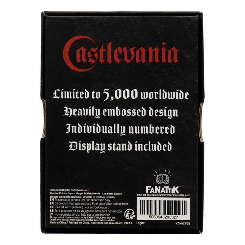 ÉTÉ 2024 : Castlevania - Lingot Dracula 5000 exemplaires