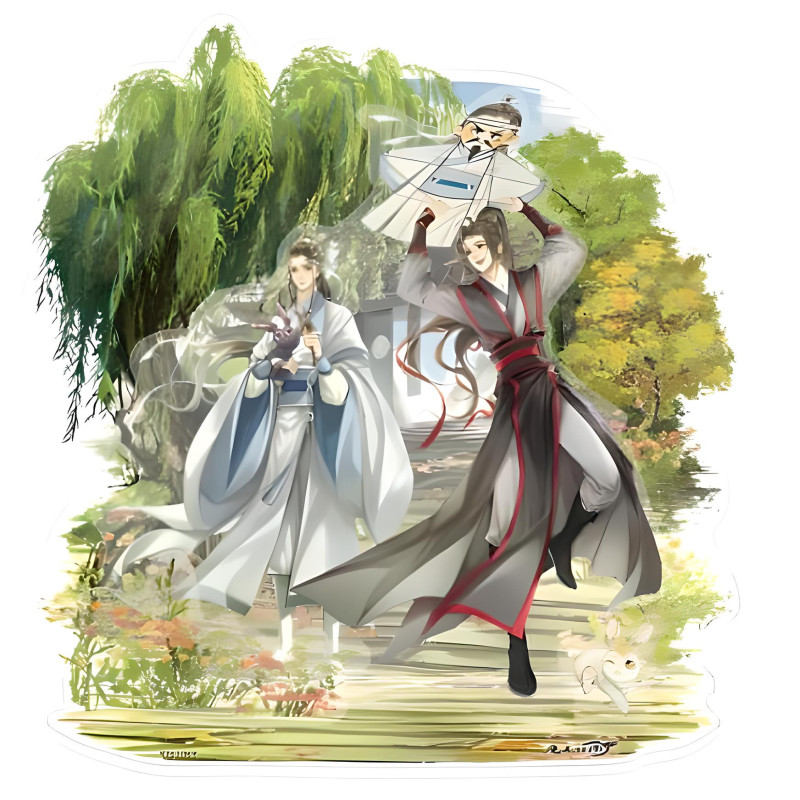 Grandmaster of Demonic Cultivation - Figurine acrylique Summer Season Wei Wuxian & Lan Wangji 19 cm