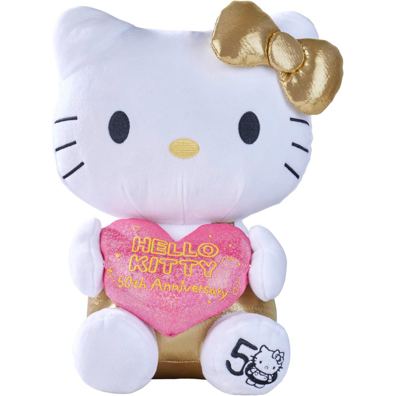 Hello Kitty - Peluche 30 cm Coffret 50th Anniversary