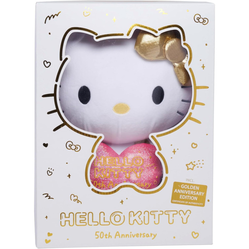 Hello Kitty - Peluche 30 cm Coffret 50th Anniversary