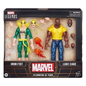 Marvel Legends - Pack 2 figurines Iron Fist & Luke Cage 15 cm