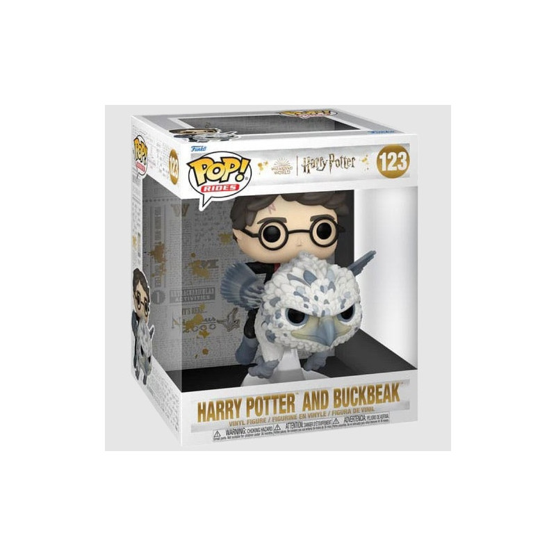 Harry Potter - Pop! Rides Deluxe - Harry & Buckbeak 13 cm n°123 BOITE ABIMEE