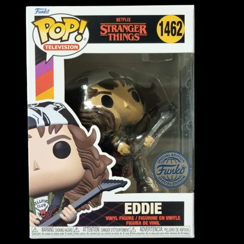 Stranger Things - Pop! - Eddie Guitar Metallic n°1462 exclusive