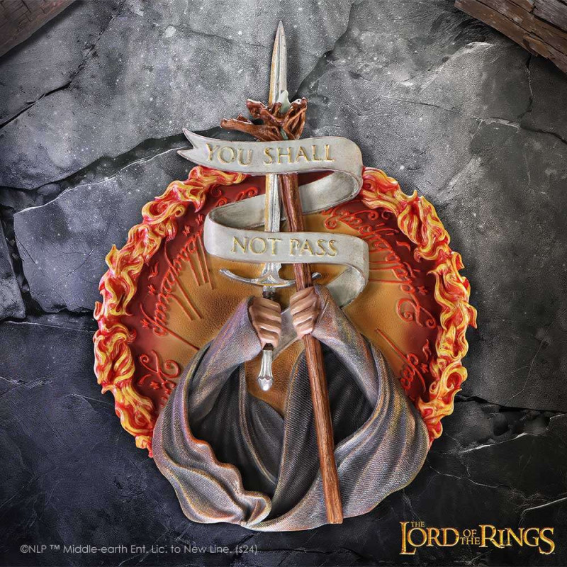 MARS 2025 : Lord of the Rings - Décoration murale You Shall Not Pass 30 cm