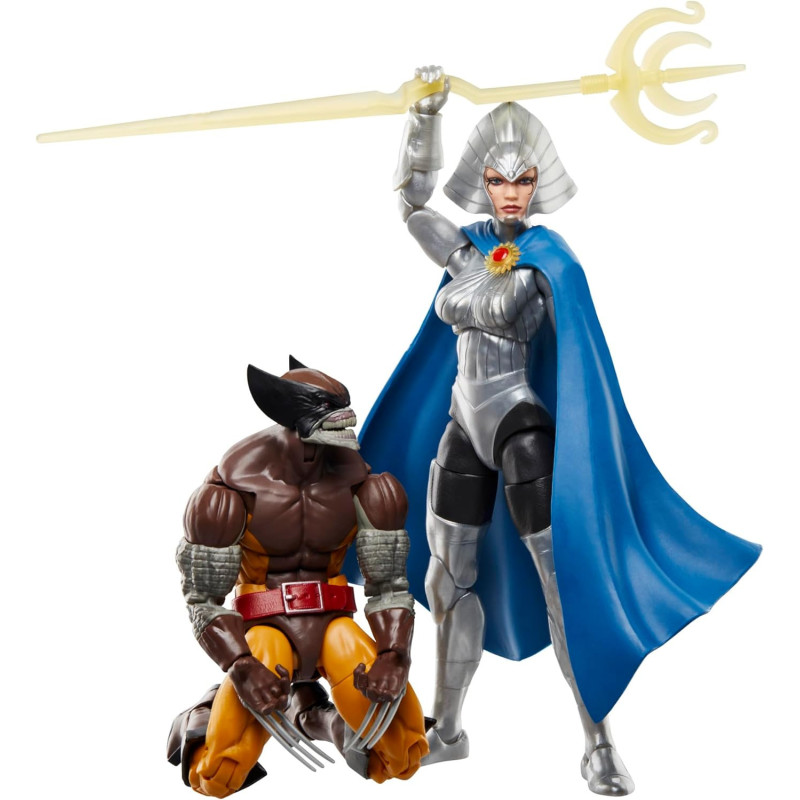 Marvel Legends - Pack 2 figurines Wolverine & Lilandra Neramani 15 cm