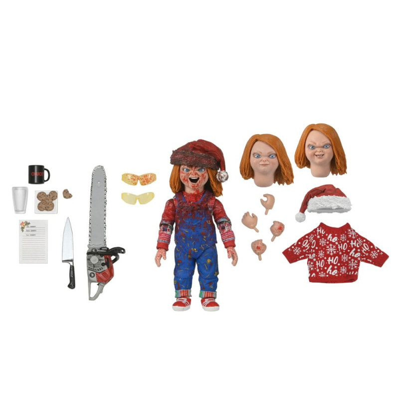 DECEMBRE 2024 : Chucky: TV Series - Figurine Ultimate Chucky (Holiday Edition) 10 cm