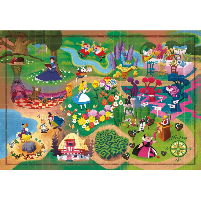 Disney : Alice au Pays des Merveilles - Puzzle 1000 pièces Story Maps