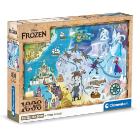 Disney : La Reine des Neiges - Puzzle 1000 pièces Story Maps Frozen