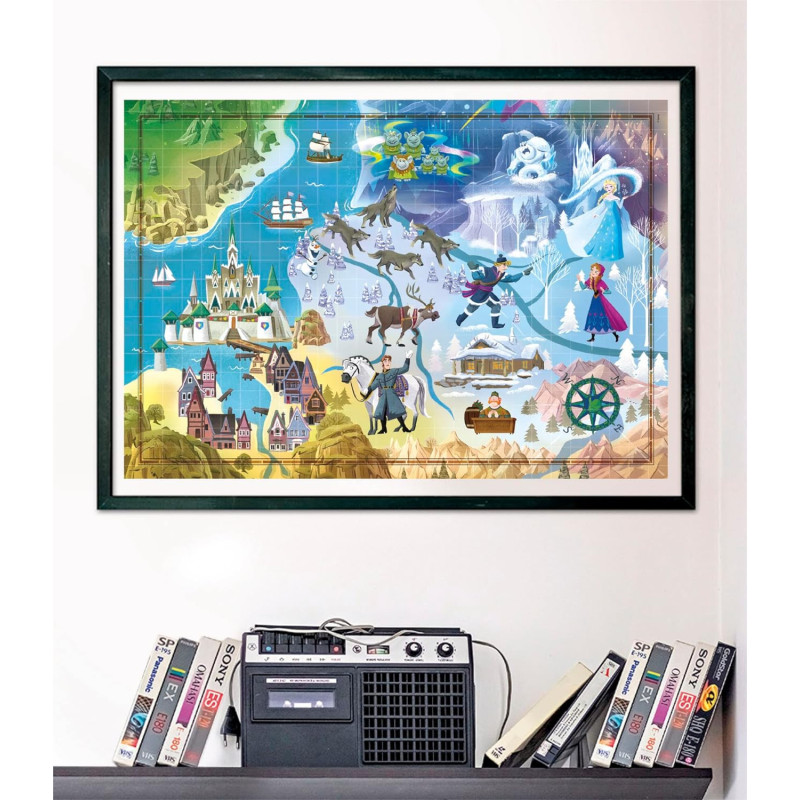 Disney : La Reine des Neiges - Puzzle 1000 pièces Story Maps Frozen