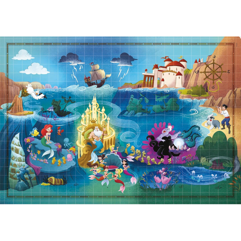 Disney : La Petite Sirène - Puzzle 1000 pièces Story Maps