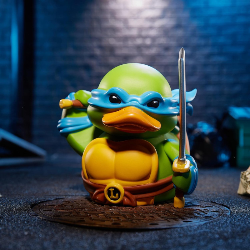 Tortues Ninja - TMNT - Canard de bain Tubbz Leonardo Boxed Edition 10 cm