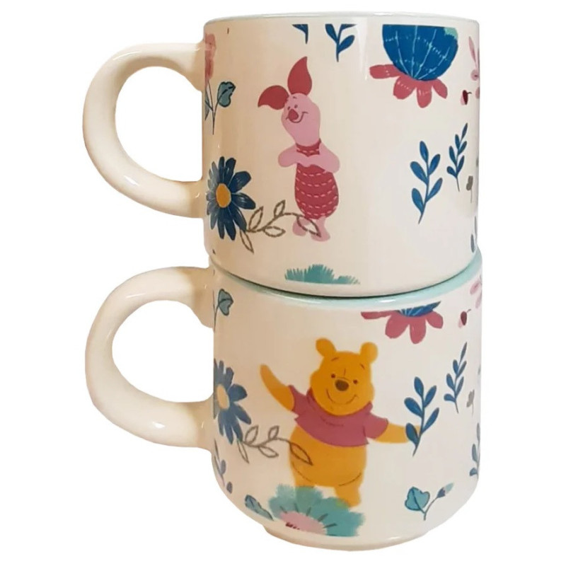 Disney : Winnie l'Ourson - Set de 2 tasses empilables