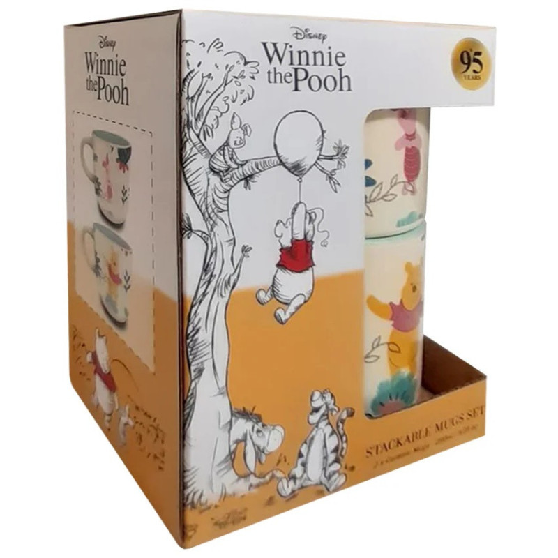 Disney : Winnie l'Ourson - Set de 2 tasses empilables