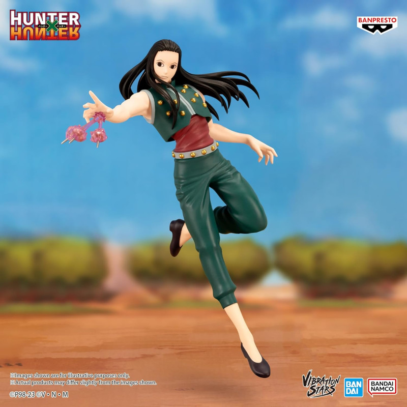 Hunter X Hunter - Figurine Vibration Stars Illumi Zoldyck (Yellmi) 17 cm BOITE OUVERTE