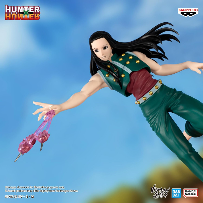 Hunter X Hunter - Figurine Vibration Stars Illumi Zoldyck (Yellmi) 17 cm BOITE OUVERTE