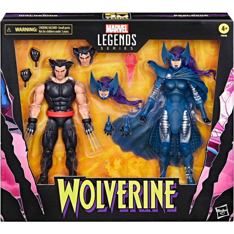 Marvel Legends Pack 2 figurines Wolverine Psylocke 15 cm