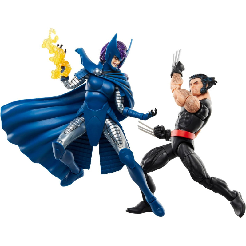 Marvel Legends - Pack 2 figurines Wolverine & Psylocke 15 cm