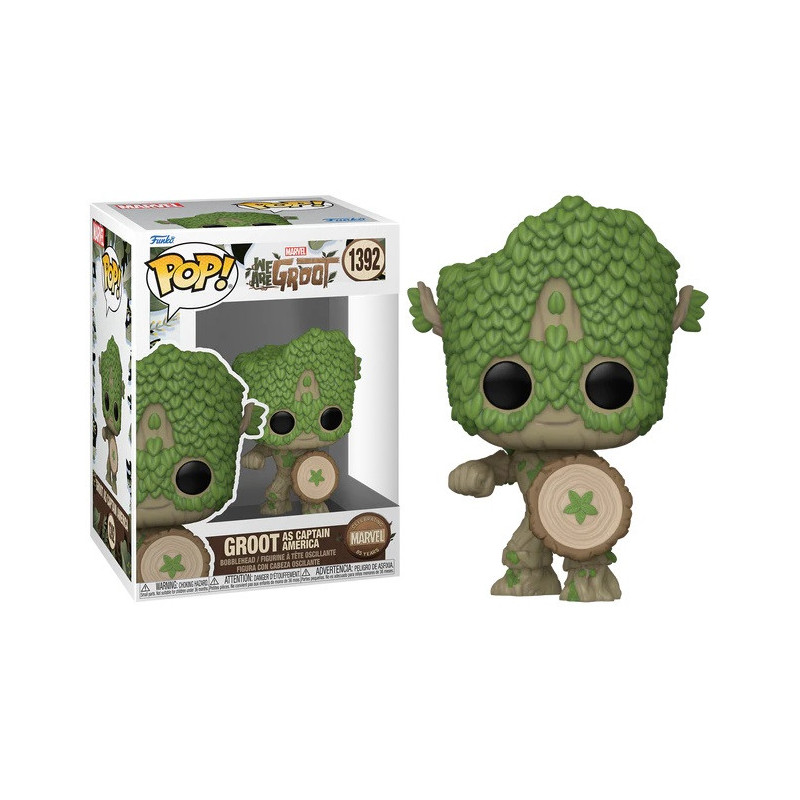 Marvel - Pop! We Are Groot - Groot as Captain America n°1392